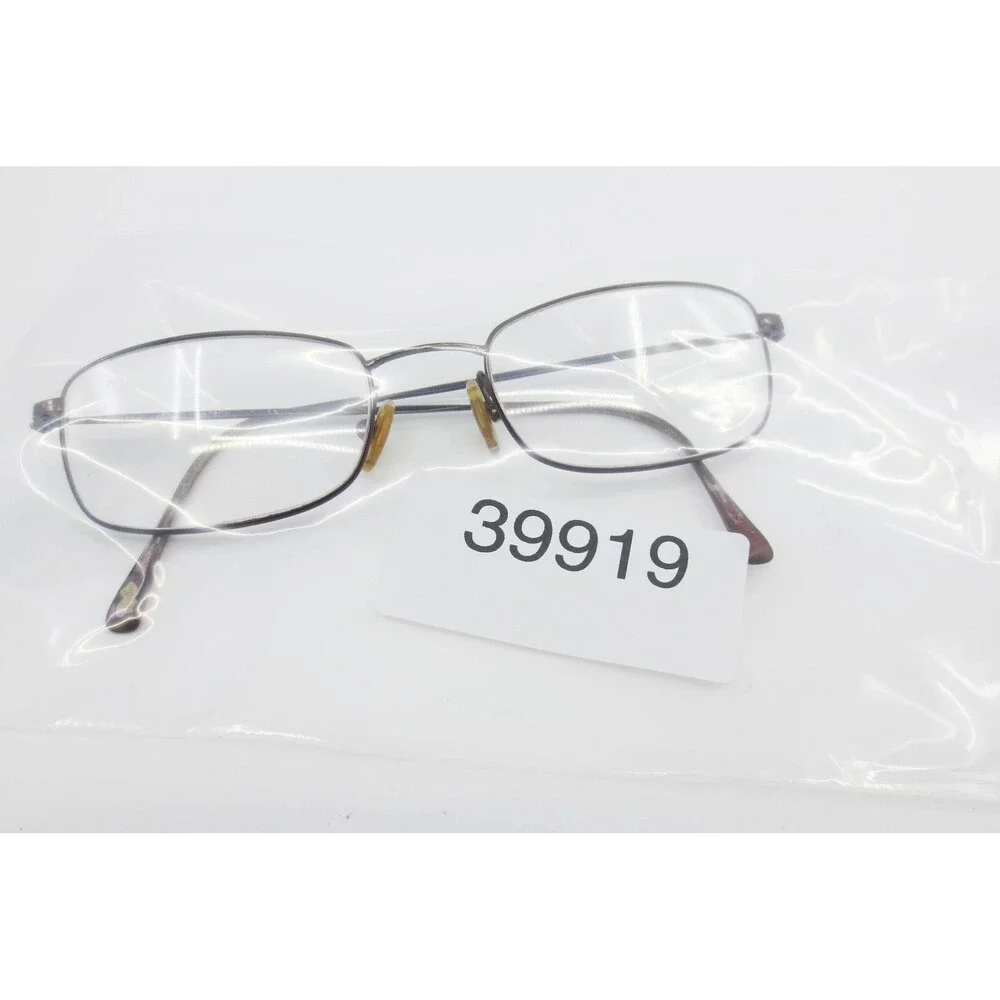 Ray-Ban RB 8527 1003 Brown Metal Rectangular Eyeglasses Frames Italy 50-19-135